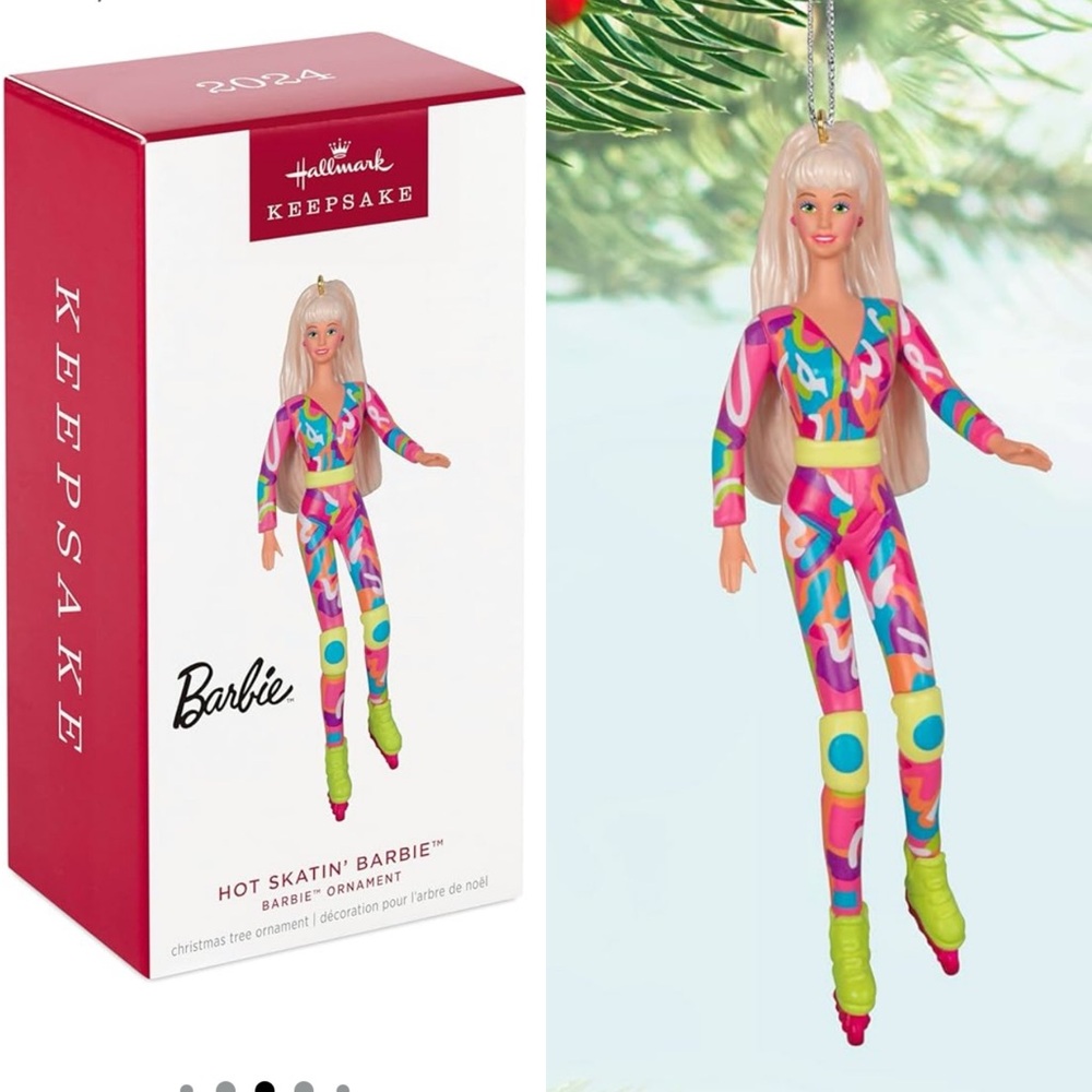 NEW 2024 Hot Skatin' Barbie Hallmark Ornament